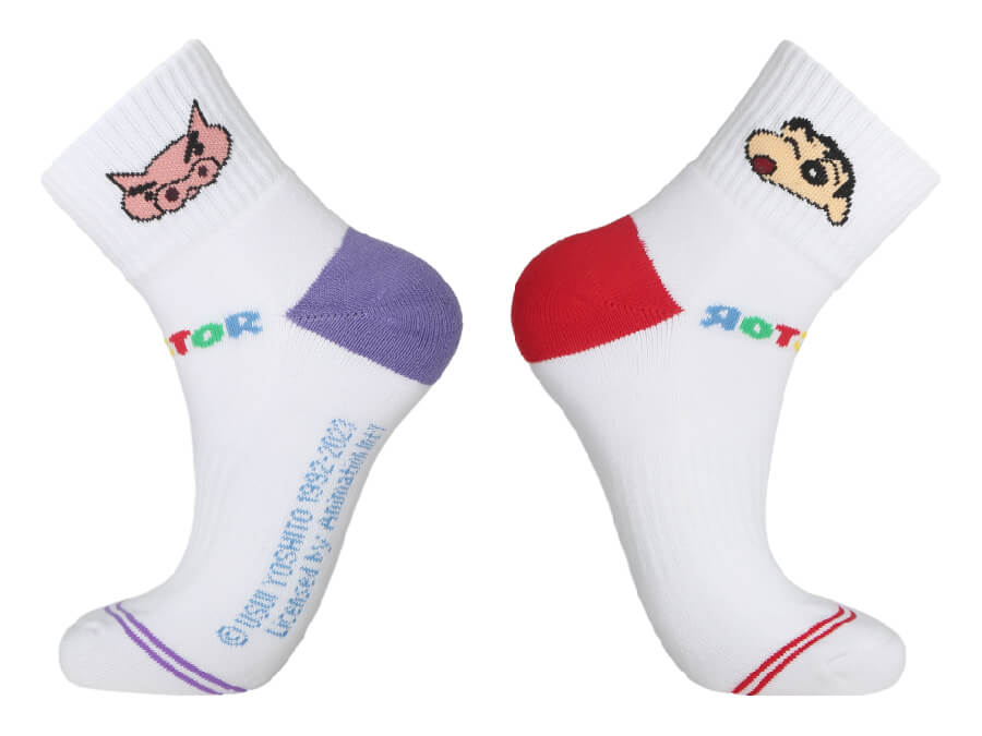 Victor x Crayon Shin Chan Women's Sports Socks SK-410CS-JD (Purple/Red)