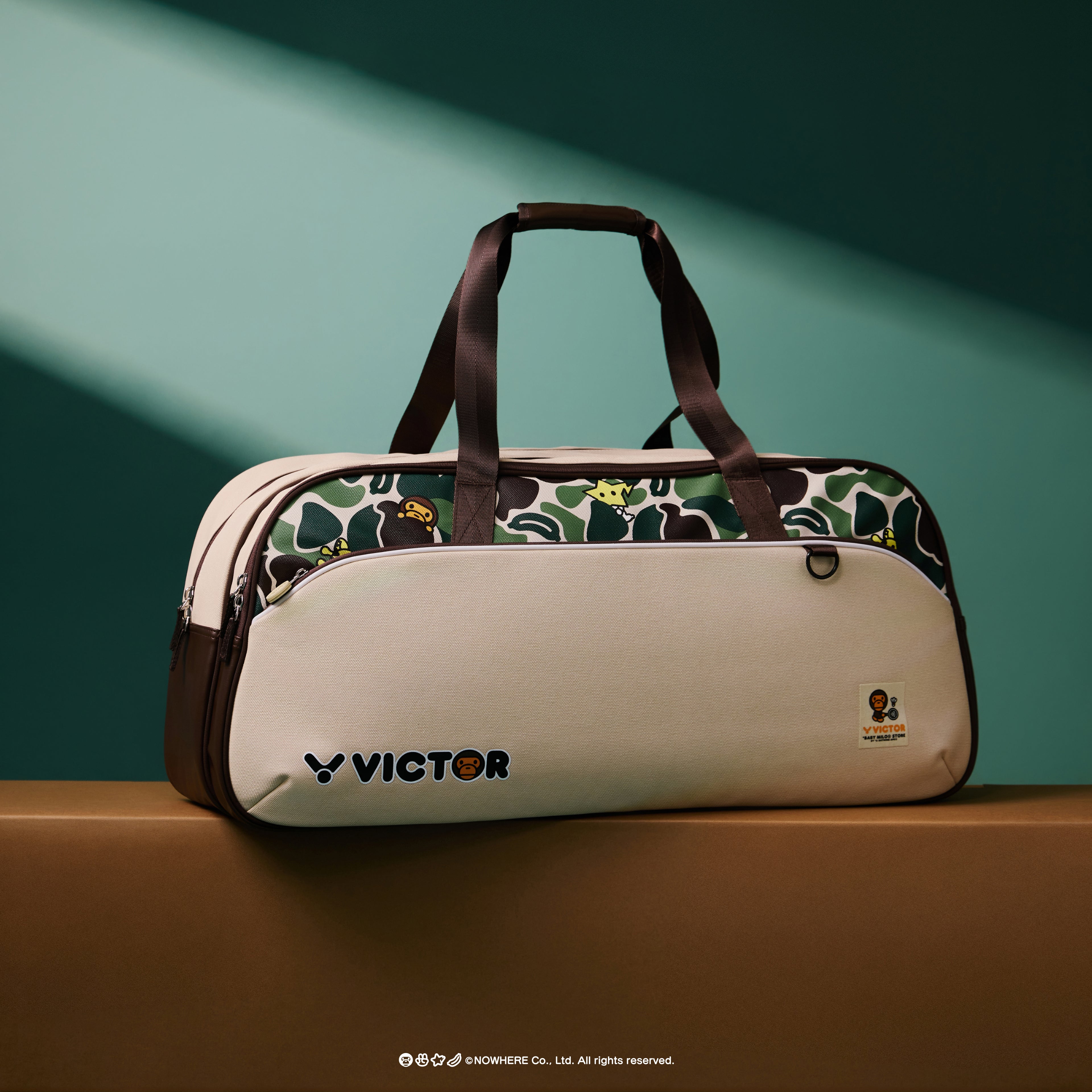 VICTOR X BABY MILO BR5649BM V - Rectangular Racket Bag (Milo Khaki)