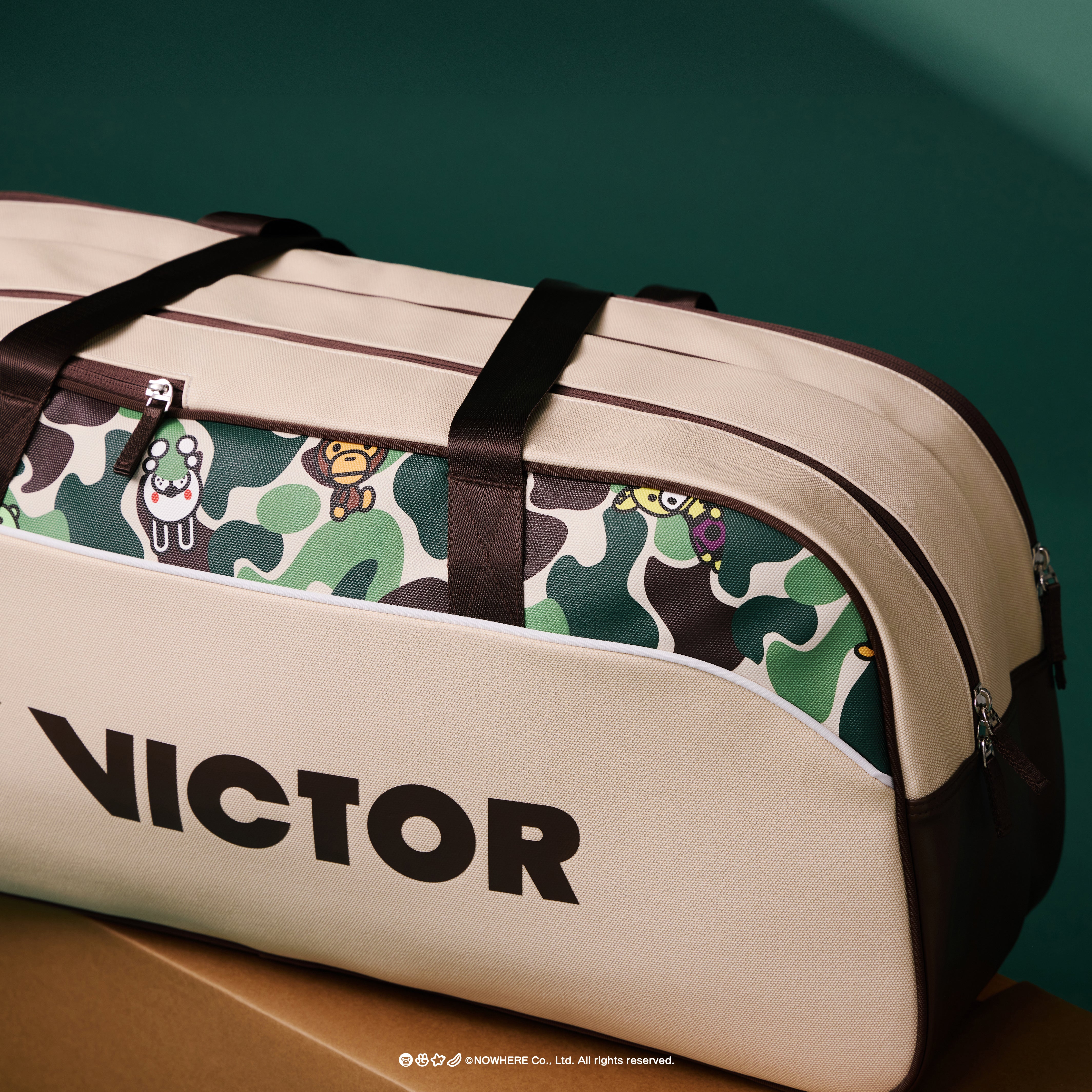 VICTOR X BABY MILO BR5649BM V - Rectangular Racket Bag (Milo Khaki)