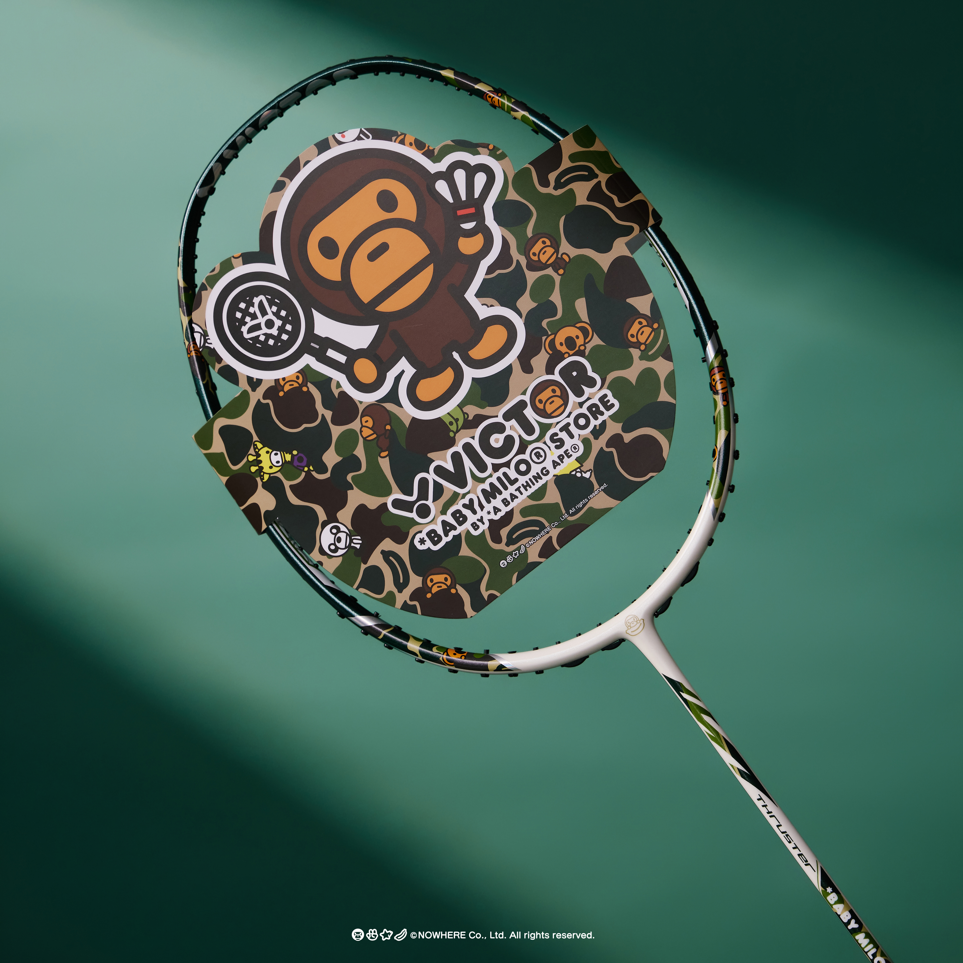 VICTOR X BABY MILO UNSTRUNG RACKET TK-BABY MILO - G (Jungle Camo)