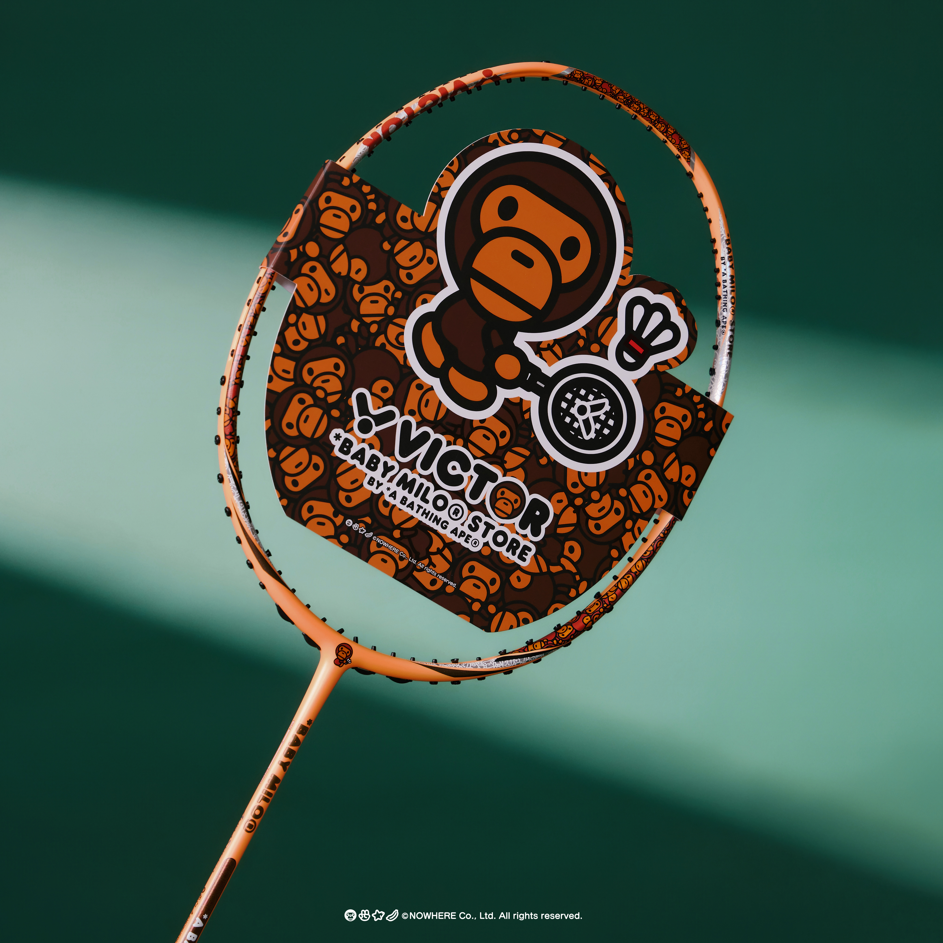 VICTOR X BABY MILO UNSTRUNG RACKET ARS-BABY MILO - O (Milo Orange)