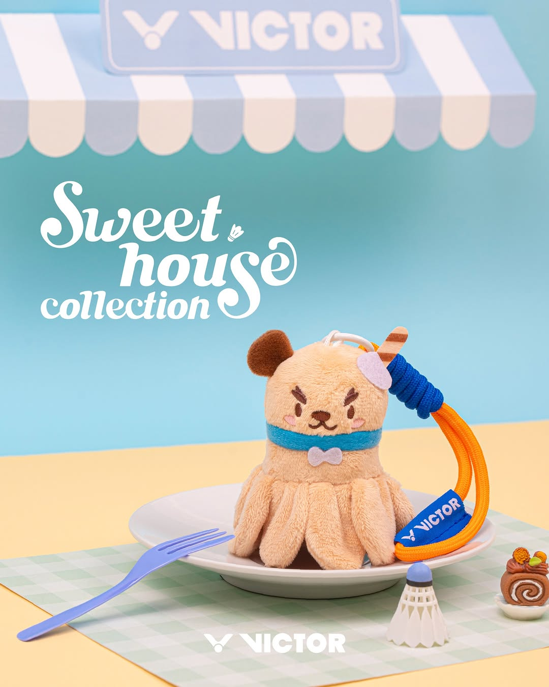 VICTOR Sweet House Collection: Sweet Smash Bag Charm PG6027V2 (Chocolate Brownie)