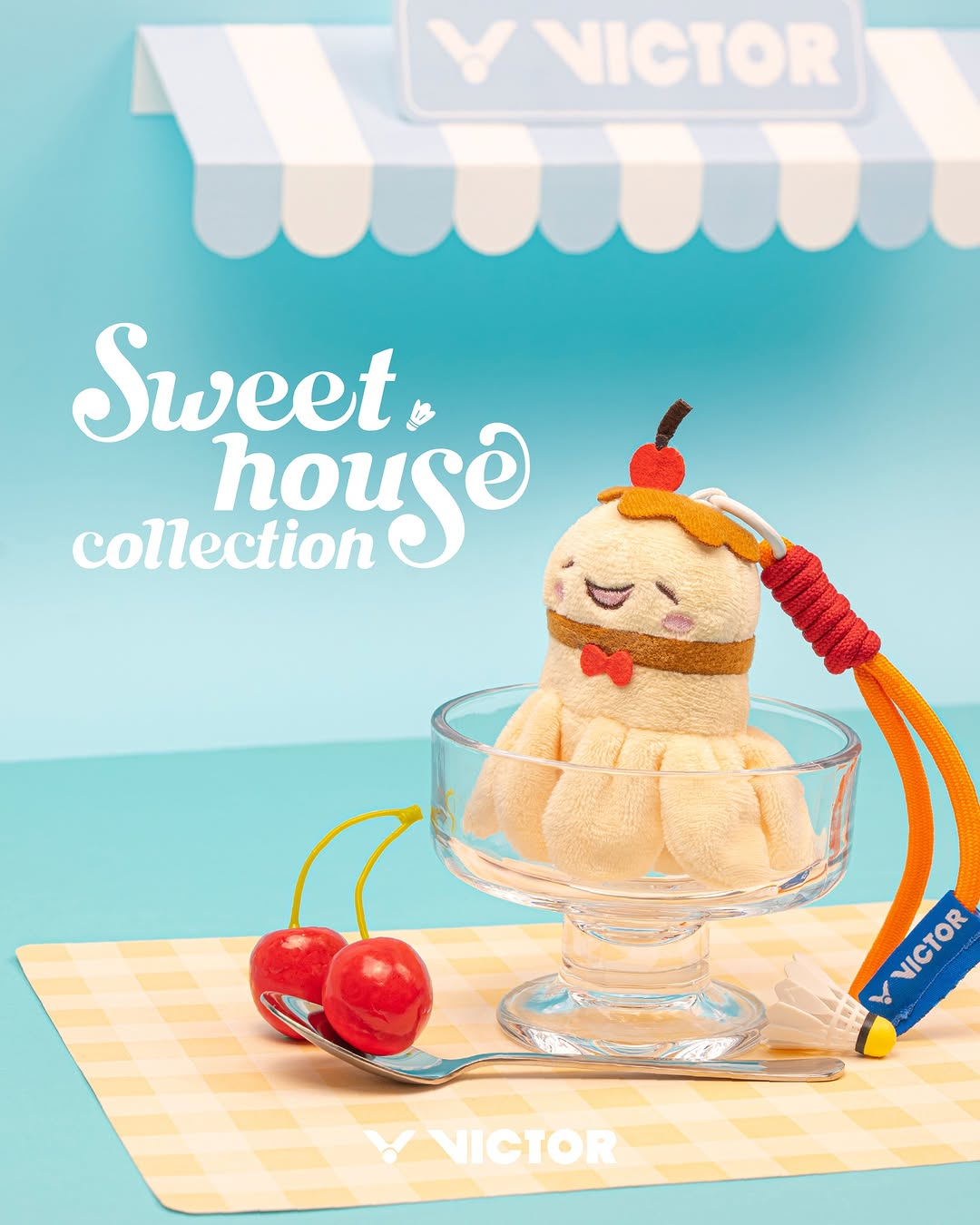VICTOR Sweet House Collection: Sweet Smash Bag Charm PG6027E (Pudding)